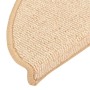 Alfombrillas para escaleras 15 unidades 56x17x3 cm Crema Semicircular en Hogar | Comprar online en Foru.es