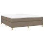 Cama box spring con colchón tela gris taupe 160x200 cm de vidaXL, Camas y somieres - Ref: Foro24-3144534, Precio: 487,39 €, D...