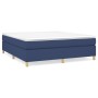 Cama box spring con colchón tela azul 160x200 cm de vidaXL, Camas y somieres - Ref: Foro24-3144536, Precio: 449,99 €, Descuen...
