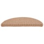 Felpudos para escaleras 15 uds 65x21x4 cm Marrón claro Semicircular Grande en Hogar | Comprar online en Foru.es