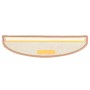 Felpudos para escaleras 15 uds 65x21x4 cm Marrón claro Semicircular Grande en Hogar | Comprar online en Foru.es