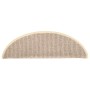 Felpudos para escaleras 15 uds 65x21x4 cm Blanco y marrón Semicircular Grande en Hogar | Comprar online en Foru.es