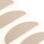 Felpudos para escaleras 15 uds 65x21x4 cm Blanco y marrón Semicircular Grande en Hogar | Comprar online en Foru.es