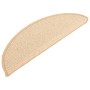 Alfombrillas para escaleras 15 unidades 65x21x4 cm Crema Semicircular Grande en Hogar | Comprar online en Foru.es