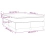 Cama box spring con colchón cuero sintético capuchino 140x200cm de vidaXL, Camas y somieres - Ref: Foro24-3144613, Precio: 39...