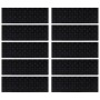 Alfombrillas de escalera de goma 10 uds goma 25x75 cm en Hogar | Comprar online en Foru.es