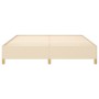 Estructura de cama de tela color crema 160x200 cm de vidaXL, Camas y somieres - Ref: Foro24-3120974, Precio: 152,41 €, Descue...