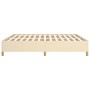 Estructura de cama de tela color crema 160x200 cm de vidaXL, Camas y somieres - Ref: Foro24-3120974, Precio: 152,41 €, Descue...