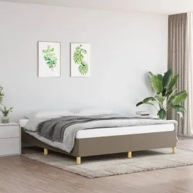 Taupegrauer Stoffbettrahmen 160x200 cm von vidaXL, Betten und Lattenroste - Ref: Foro24-3120973, Preis: 154,75 €, Rabatt: %