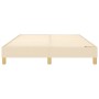 Estructura de cama de tela color crema 140x190 cm de vidaXL, Camas y somieres - Ref: Foro24-3120611, Precio: 102,51 €, Descue...