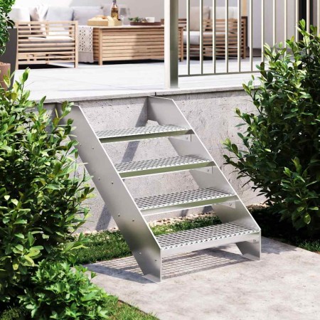 Peldaño de rejilla acero galvanizado 60x24x7 cm en Hogar | Comprar online en Foru.es