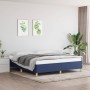 Estructura de cama de tela azul 160x200 cm de vidaXL, Camas y somieres - Ref: Foro24-3120975, Precio: 129,26 €, Descuento: %