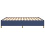 Estructura de cama de tela azul 160x200 cm de vidaXL, Camas y somieres - Ref: Foro24-3120975, Precio: 129,26 €, Descuento: %