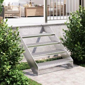 Peldaño de rejilla acero galvanizado 80x24x7 cm en Hogar | Comprar online en Foru.es