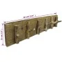 Perchero madera maciza reciclada 60x15 cm de vidaXL, Percheros para sombreros y abrigos - Ref: Foro24-244501, Precio: 41,20 €...