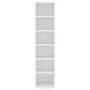 Plywood white CD shelf 21x20x88 cm by vidaXL, CD and DVD storage - Ref: Foro24-800351, Price: 32,49 €, Discount: %