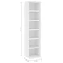 Plywood white CD shelf 21x20x88 cm by vidaXL, CD and DVD storage - Ref: Foro24-800351, Price: 32,49 €, Discount: %