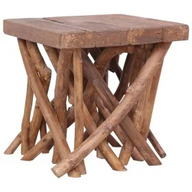 Mesa de centro de troncos madera maciza 40x40x40 cm de vidaXL, Mesas de centro - Ref: Foro24-283936, Precio: 120,56 €, Descue...