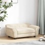 Sofá para perros felpa color crema 72x45x30 cm en Camas para perros | Comprar online en Foru.es