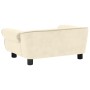Sofá para perros felpa color crema 72x45x30 cm en Camas para perros | Comprar online en Foru.es