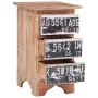 Mesita de noche de madera maciza reciclada 30x30x51 cm de vidaXL, Mesitas de noche - Ref: Foro24-283921, Precio: 94,73 €, Des...