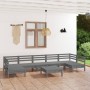 Juego de muebles de jardín 8 piezas madera maciza de pino en Conjuntos de jardín | Comprar online en Foru.es