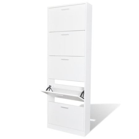 Mueble zapatero blanco con 5 compartimentos en Zapateros y organizadores de calzado | Comprar online en Foru.es