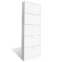 Mueble zapatero blanco con 5 compartimentos en Zapateros y organizadores de calzado | Comprar online en Foru.es