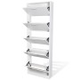 Mueble zapatero blanco con 5 compartimentos en Zapateros y organizadores de calzado | Comprar online en Foru.es