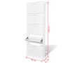 Mueble zapatero blanco con 5 compartimentos en Zapateros y organizadores de calzado | Comprar online en Foru.es
