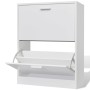 Mueble zapatero blanco con 2 compartimentos en Zapateros y organizadores de calzado | Comprar online en Foru.es