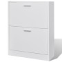Mueble zapatero blanco con 2 compartimentos en Zapateros y organizadores de calzado | Comprar online en Foru.es