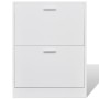 Mueble zapatero blanco con 2 compartimentos en Zapateros y organizadores de calzado | Comprar online en Foru.es