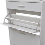 Mueble zapatero con cajón y estante superior de vidrio blanco en Zapateros y organizadores de calzado | Comprar online en Foru.e