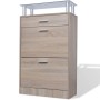 Mueble zapatero cajón y estante superior vidrio aspecto madera en Zapateros y organizadores de calzado | Comprar online en Foru.