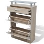 Mueble zapatero cajón y estante superior vidrio aspecto madera en Zapateros y organizadores de calzado | Comprar online en Foru.