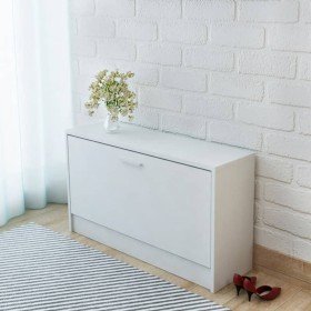 Banco zapatero blanco 80x24x45 cm en Zapateros y organizadores de calzado | Comprar online en Foru.es
