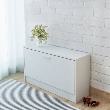 Banco zapatero blanco 80x24x45 cm en Zapateros y organizadores de calzado | Comprar online en Foru.es