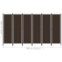 Biombo divisor de 6 paneles marrón 300x180 cm de vidaXL, Divisores de ambientes - Ref: Foro24-320728, Precio: 46,67 €, Descue...