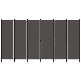 Divider screen with 6 panels anthracite gray 300x180 cm by vidaXL, Room dividers - Ref: Foro24-320729, Price: 60,80 €, Discou...