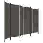 Biombo divisor de 6 paneles gris antracita 300x180 cm de vidaXL, Divisores de ambientes - Ref: Foro24-320729, Precio: 60,80 €...
