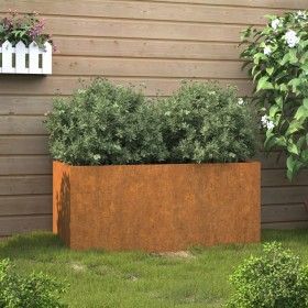 Jardinera de acero corten 62x30x29 cm de vidaXL, Maceteros y jardineras - Ref: Foro24-821556, Precio: 49,01 €, Descuento: %