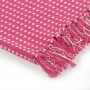 Manta a cuadros de algodón rosa 125x150 cm en Ropa de cama | Comprar online en Foru.es