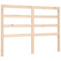 Estructura de cama con cabecero madera maciza 140x200 cm de vidaXL, Camas y somieres - Ref: Foro24-3191906, Precio: 119,89 €,...