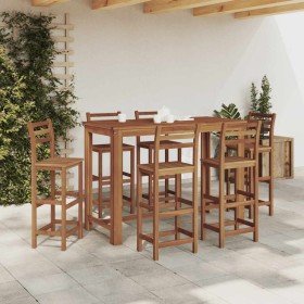Mesa de bar de madera maciza de acacia 150x70x105 cm en Mesas de comedor | Comprar online en Foru.es