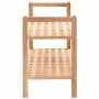 Zapatero de madera maciza de nogal 69x26x40 cm en Zapateros y organizadores de calzado | Comprar online en Foru.es