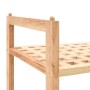Zapatero de madera maciza de nogal 69x26x40 cm en Zapateros y organizadores de calzado | Comprar online en Foru.es