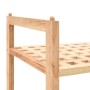 Zapatero de madera maciza de nogal 69x26x81 cm en Zapateros y organizadores de calzado | Comprar online en Foru.es