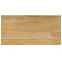 Mesa de centro madera maciza de mango y acero 100x50x35 cm en Mesas de centro | Comprar online en Foru.es