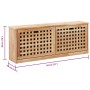 Banco zapatero de madera maciza de nogal 94x20x38 cm en Zapateros y organizadores de calzado | Comprar online en Foru.es